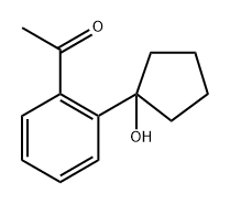 1-(2-(1-hydroxycyclopentyl)phenyl)ethanone 结构式