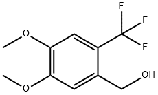 (4,5-Dimethoxy-2-(trifluoromethyl)phenyl)methanol 结构式