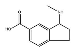 3-(methylamino)indane-5-carboxylic acid 结构式