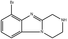9-溴-1,2,3,4-四氢苯并[4,5]咪唑并[1,2-A]吡嗪 结构式