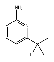 6-(2-氟丙烷-2-基)吡啶-2-胺 结构式