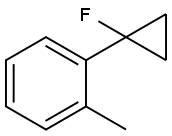 1- (1-氟环丙基)- 2-甲基苯 结构式