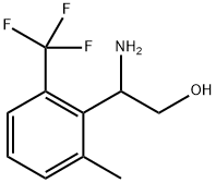 2-amino-2-[2-methyl-6-(trifluoromethyl)phenyl]ethanol 结构式