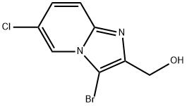 (3-Bromo-6-chloro-imidazo[1,2-a]pyridin-2-yl)-methanol 结构式