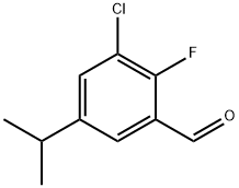 3-chloro-2-fluoro-5-isopropylbenzaldehyde 结构式