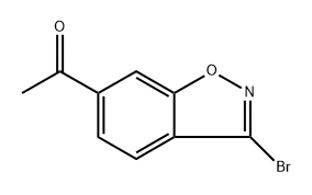 1-(3-bromo-1,2-benzoxazol-6-yl)ethan-1-one 结构式