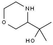 3-Morpholinemethanol, α,α-dimethyl- 结构式