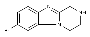 7-溴-1,2,3,4-四氢苯并[4,5]咪唑并[1,2-A]吡嗪 结构式