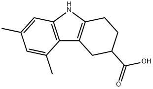 5,7-dimethyl-2,3,4,9-tetrahydro-1H-carbazole-3-carboxylic acid 结构式