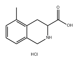 5-methyl-1,2,3,4-tetrahydroisoquinoline-3-carboxy
lic acid hydrochloride 结构式