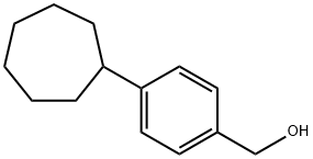 (4-cycloheptylphenyl)methanol 结构式