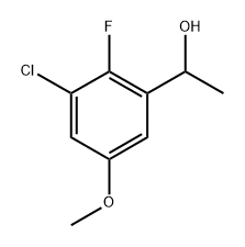 1-(3-Chloro-2-fluoro-5-methoxyphenyl)ethanol 结构式