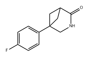 5-(4-fluorophenyl)-3-azabicyclo[3.1.1]heptan-2-one hydrochloride 结构式