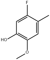 5-fluoro-2-methoxy-4-methylphenol 结构式