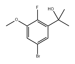 2-(5-Bromo-2-fluoro-3-methoxyphenyl)propan-2-ol 结构式