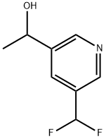 1-(5-(二氟甲基)吡啶-3-基)乙-1-醇 结构式