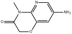 7-amino-4-methyl-2H-pyrido[3,2-b][1,4]oxazin-3(4H)-one 结构式