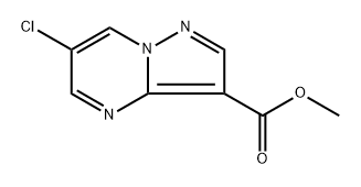 methyl 6-chloropyrazolo[1,5-a]pyrimidine-3-carboxylate 结构式