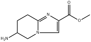 6-氨基-5,6,7,8-四氢咪唑并[1,2-A]吡啶-2-羧酸甲酯 结构式