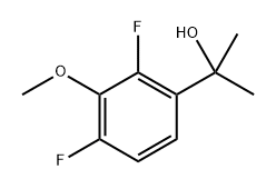 2-(2,4-Difluoro-3-methoxyphenyl)propan-2-ol 结构式