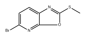 5-溴-2-(甲硫基)噁唑并[5,4-B]吡啶 结构式