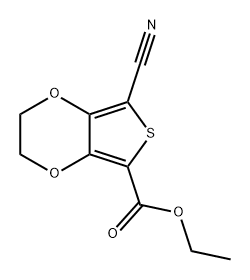 ethyl 
7-cyano-2H,3H-thieno[3,4-b][1,4]dioxine-5-carbox
ylate 结构式