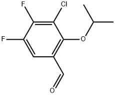 3-Chloro-4,5-difluoro-2-(1-methylethoxy)benzaldehyde 结构式