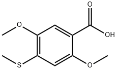 2,5-dimethoxy-4-(methylthio)benzoic acid 结构式