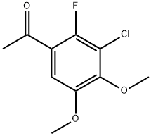 1-(3-Chloro-2-fluoro-4,5-dimethoxyphenyl)ethanone 结构式