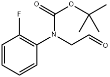 (2-氟苯基)(2-氧乙基)氨基甲酸叔丁酯 结构式