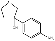 3-(4-Amino-phenyl)-tetrahydro-thiophen-3-ol 结构式