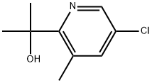 2-Pyridinemethanol, 5-chloro-α,α,3-trimethyl- 结构式