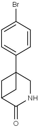 5-(4-bromophenyl)-3-azabicyclo[3.1.1]heptan-2-one 结构式