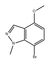 7-溴-4-甲氧基-1-甲基-1H-吲唑 结构式