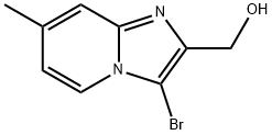 {3-bromo-7-methylimidazo[1,2-a]pyridin-2-yl}methanol 结构式