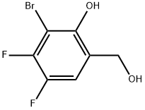 3-Bromo-4,5-difluoro-2-hydroxybenzenemethanol 结构式
