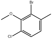 2-bromo-4-chloro-3-methoxy-1-methylbenzene 结构式