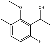 1-(6-Fluoro-2-methoxy-3-methylphenyl)ethanol 结构式