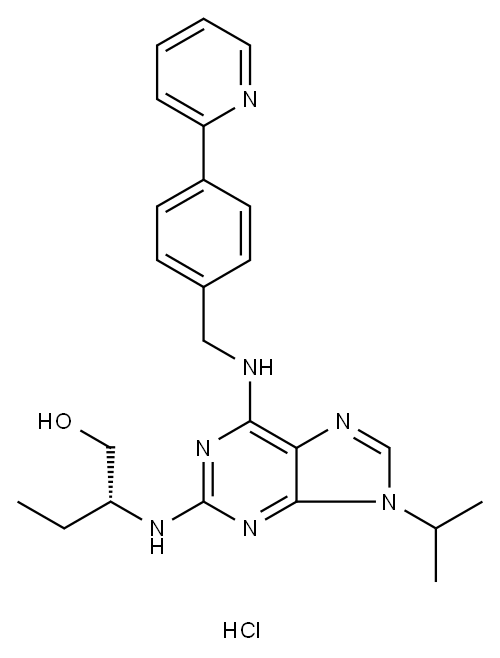(R)-CR8 (trihydrochloride) 结构式