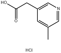 2-(5-甲基吡啶-3-基)乙酸盐酸盐 结构式