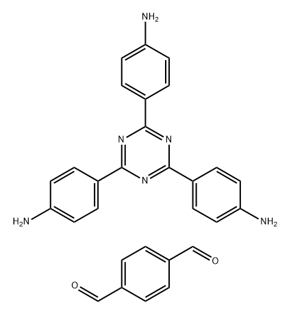 COF-TZ共价有机骨架 结构式