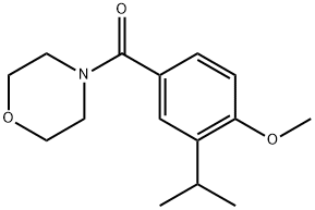 (3-isopropyl-4-methoxyphenyl)(morpholino)methanone 结构式