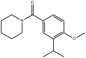 (3-isopropyl-4-methoxyphenyl)(piperidin-1-yl)methanone 结构式