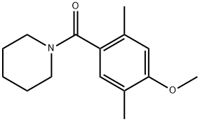 (4-methoxy-2,5-dimethylphenyl)(piperidin-1-yl)methanone 结构式