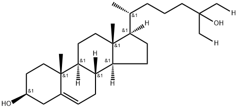 25-HYDROXYCHOLESTEROL-(26,27-3H) 结构式