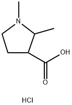 3-Pyrrolidinecarboxylic acid, 1,2-dimethyl-, hydrochloride (1:1) 结构式