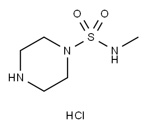 N-甲基哌嗪-1-磺酰胺盐酸盐 结构式