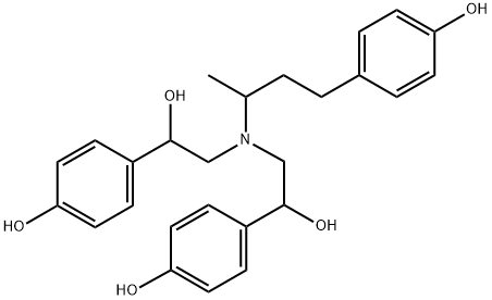 N-[Β-HYDROXY-Β-(4-HYDROXYPHENYL)ETHYL]RACTOPAMINE(MIXTUREOFDIASTEREOMERS) 结构式