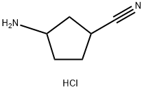 Cyclopentanecarbonitrile, 3-amino-, hydrochloride (1:1) 结构式