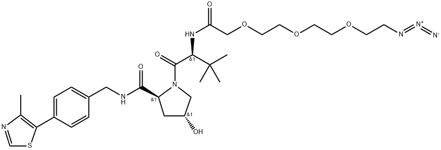 (S,R,S)-AHPC-PEG3-AZIDE 结构式